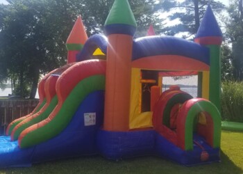 Castle Combo Bounce House = $350 + tax and delivery