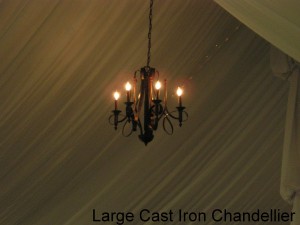 Large Cast Iron Chandellier
